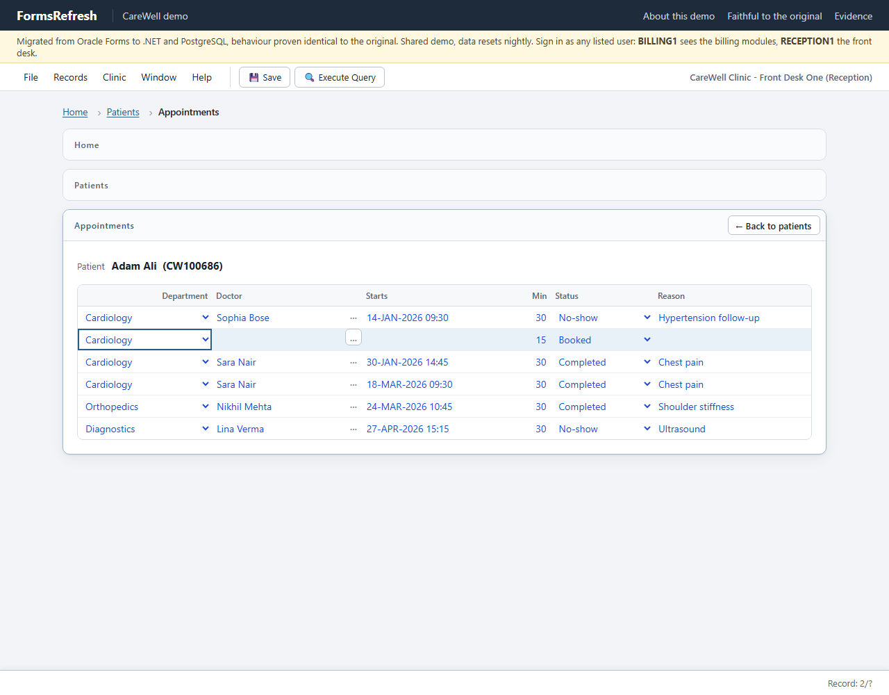 Migrated (.NET, PostgreSQL), step 07-department