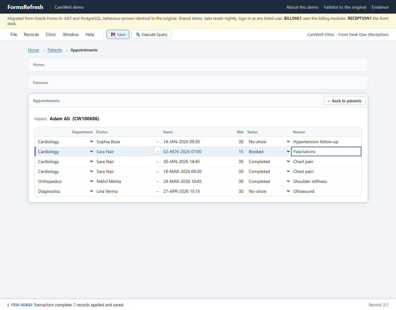 Migrated (.NET, PostgreSQL), step 10-save