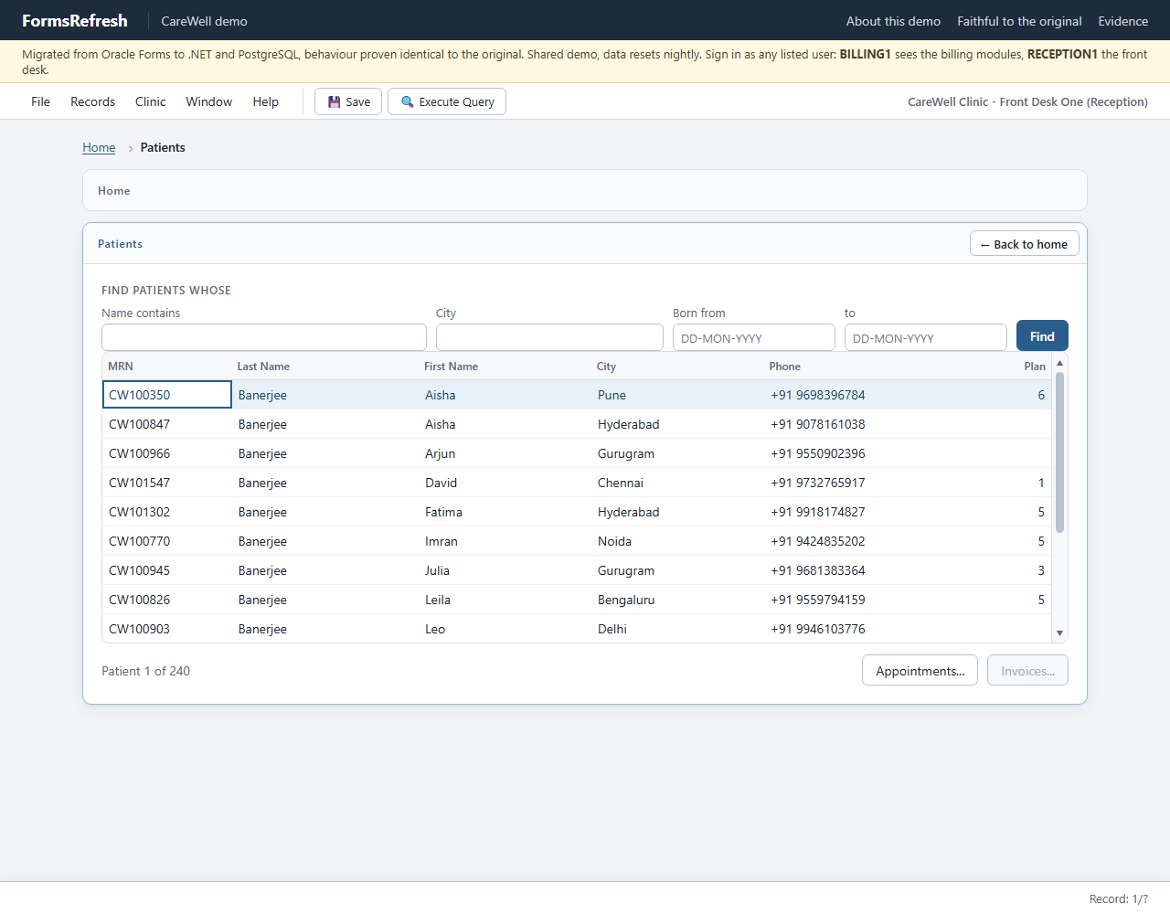 Migrated (.NET, PostgreSQL), step 06-execute-query