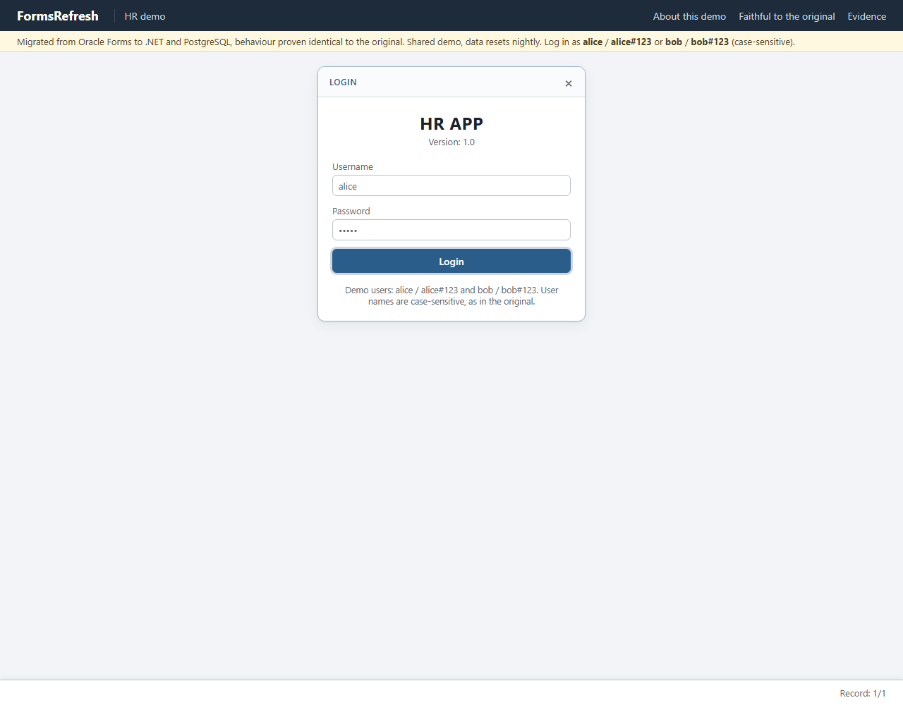 Migrated (.NET, PostgreSQL), step 03-acknowledge