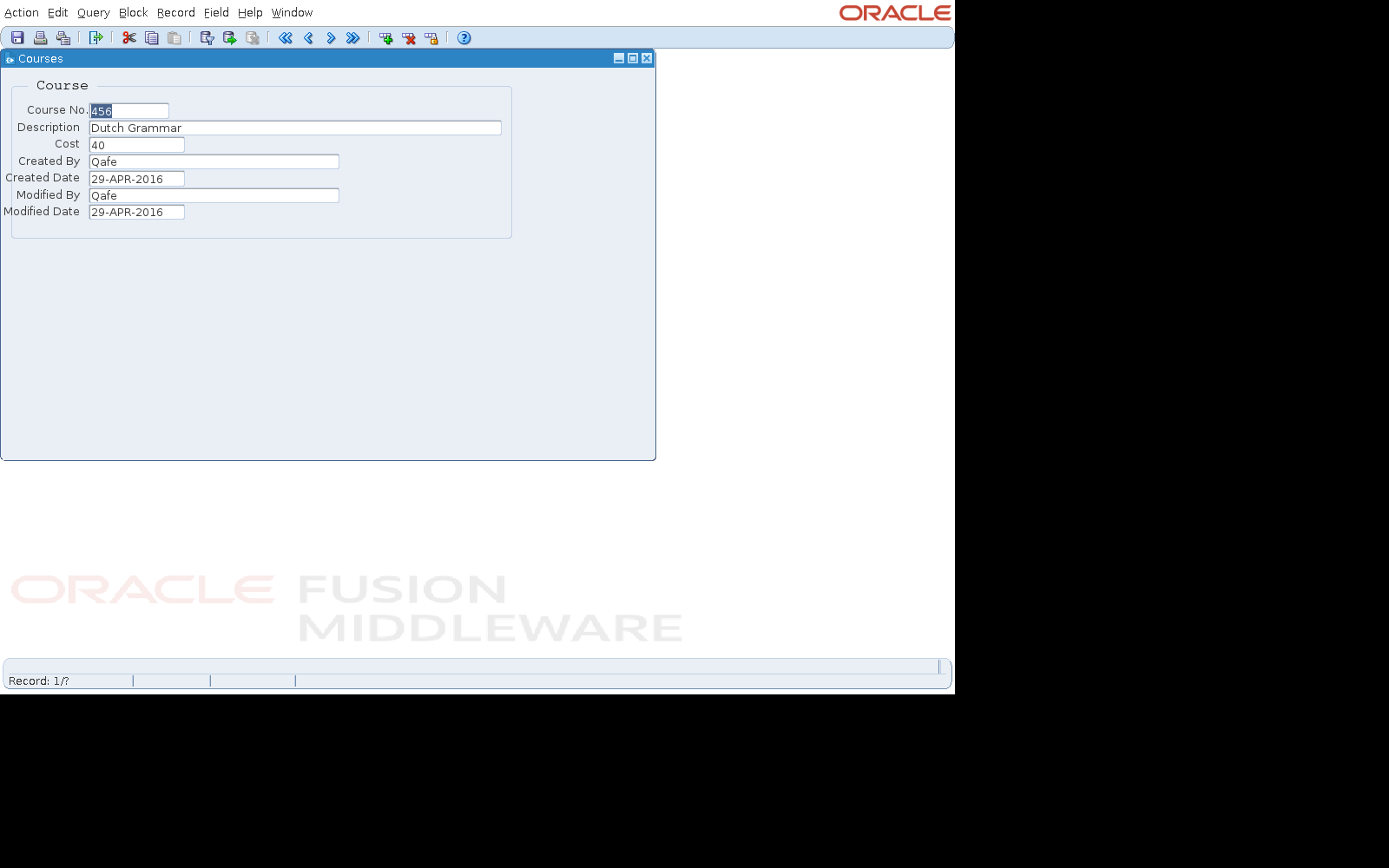 Original (Oracle Forms 14.1.2), step 00-open